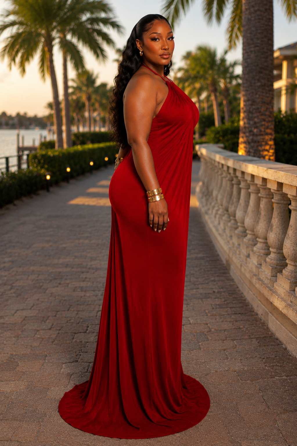 Aphrodite Crimson Gown