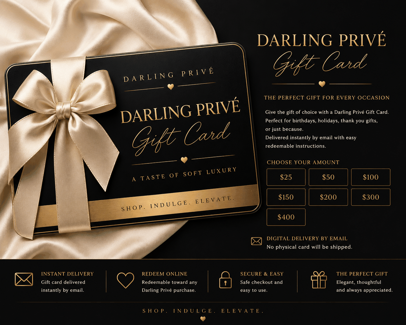Darling Privé Luxury E-Gift Card 