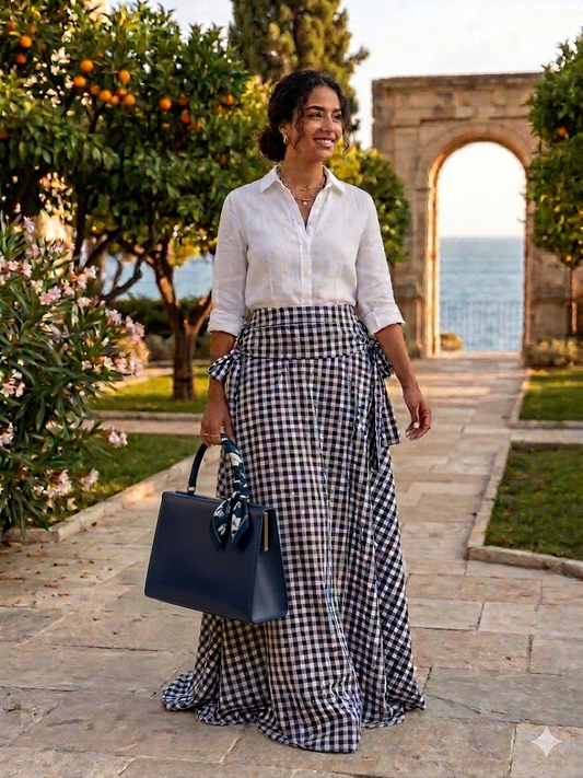 Côte d’Azur — Midnight Navy & White 🌙